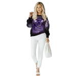 lsu tigers demonic skull purple black hoodie best selling