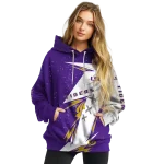 lsu tigers dynamic slash purple white hoodie best selling