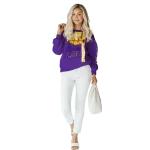 lsu tigers football heartbeat purple hoodie best selling
