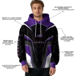 lsu tigers futuristic pattern purple black hoodie best selling