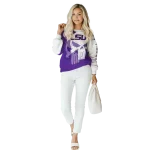 lsu tigers graphic punisher purple white hoodie best selling