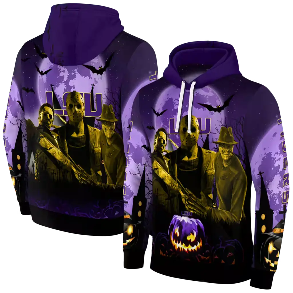 lsu tigers halloween vibes purple black hoodie fashion forward lsu tigers halloween vibes purple black hoodie fashion forward