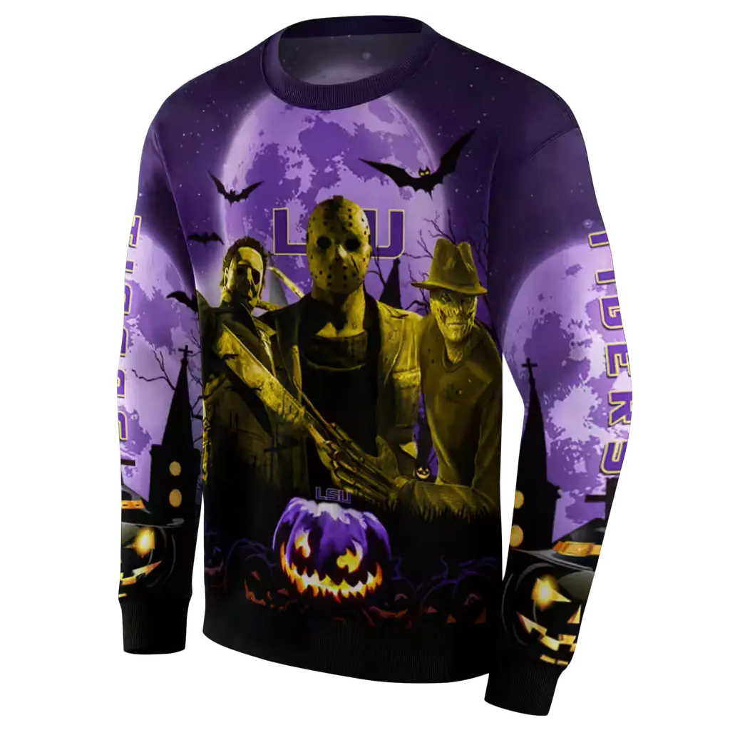 lsu tigers halloween vibes purple black hoodie new arrival lsu tigers halloween vibes purple black hoodie new arrival