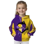 lsu tigers heartbeat graphic purple hoodie best selling
