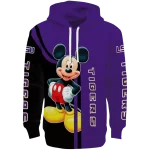 lsu tigers mickey mouse purple black hoodie best selling