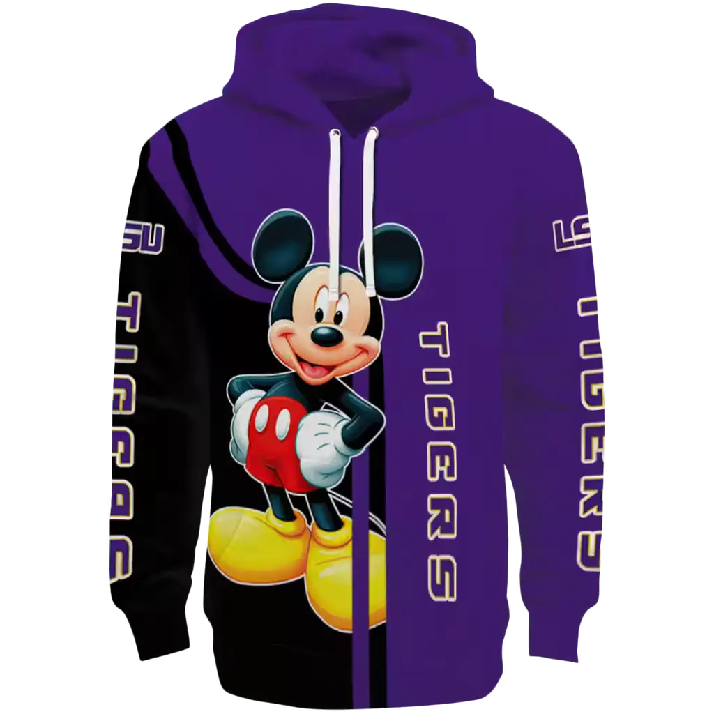 lsu tigers mickey mouse purple black hoodie best selling lsu tigers mickey mouse purple black hoodie best selling