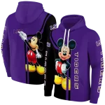 lsu tigers mickey mouse purple black hoodie best selling