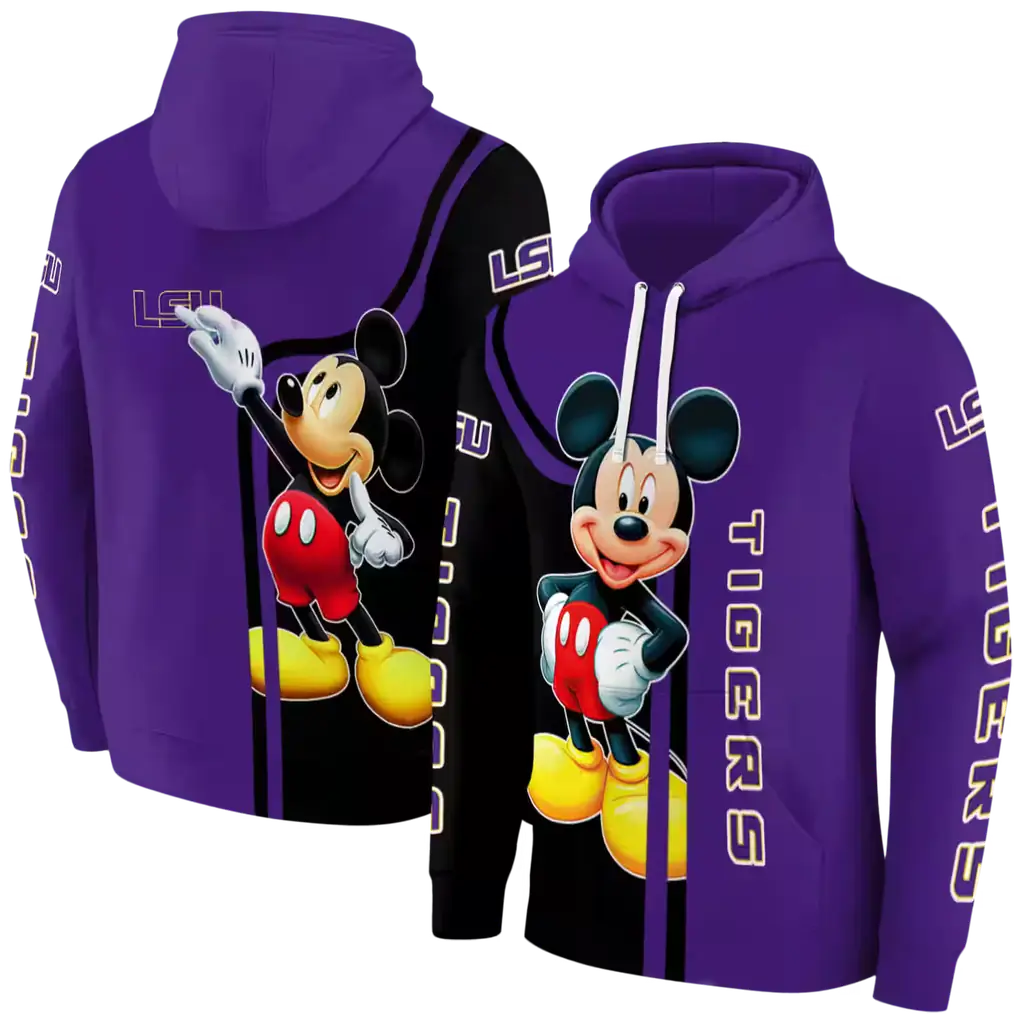lsu tigers mickey mouse purple black hoodie fashion forward lsu tigers mickey mouse purple black hoodie fashion forward