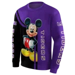 lsu tigers mickey mouse purple black hoodie best selling
