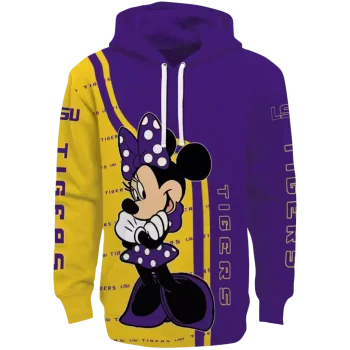lsu tigers minnie mouse purple hoodie best selling