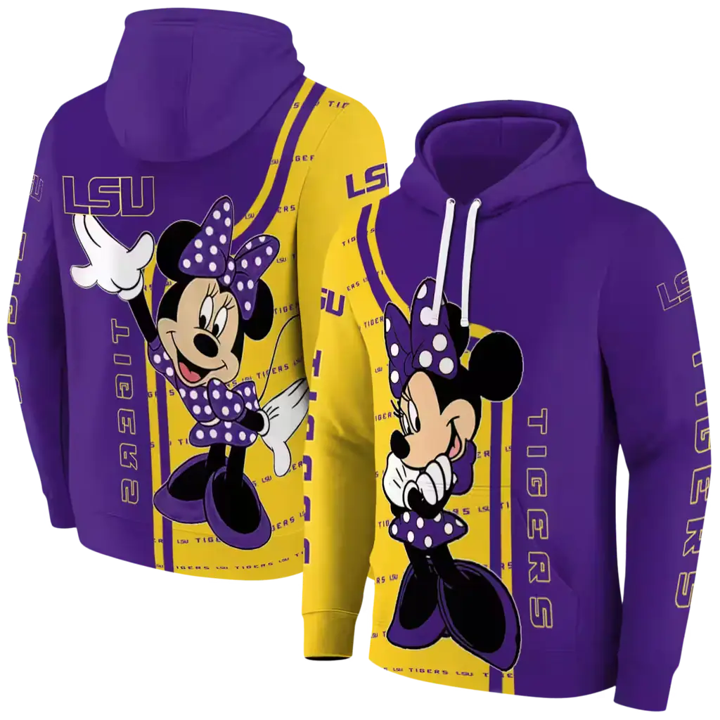 lsu tigers minnie mouse purple hoodie fashion forward lsu tigers minnie mouse purple hoodie fashion forward