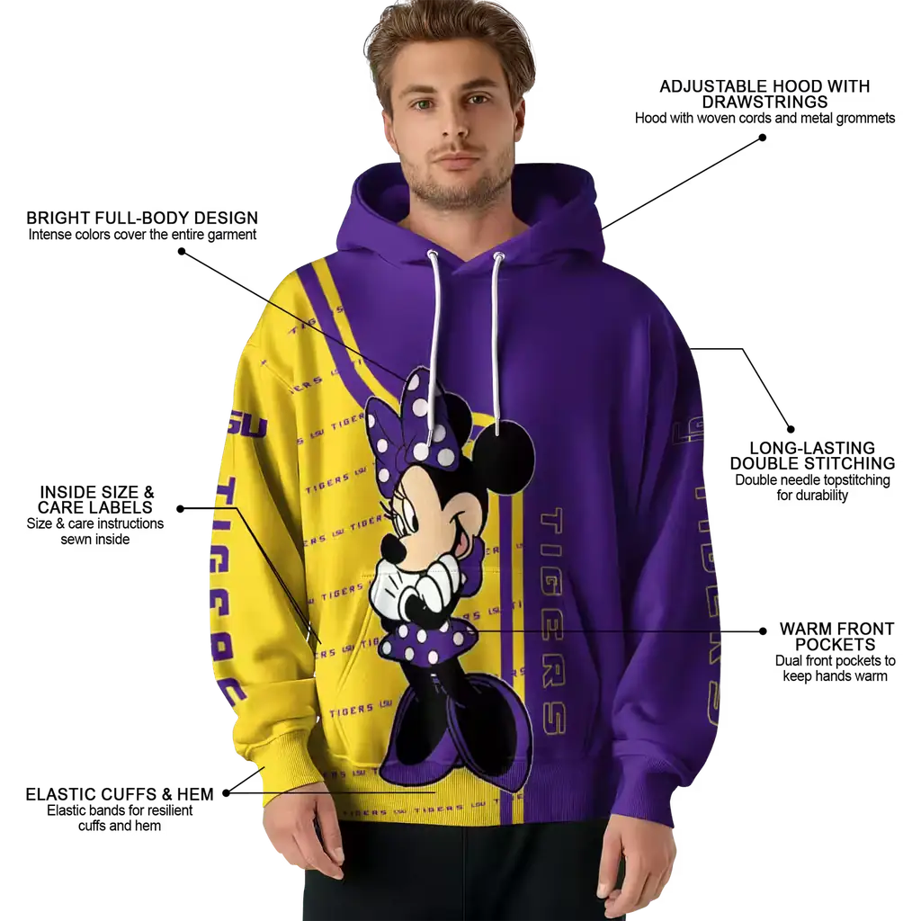 lsu tigers minnie mouse purple hoodie latest model lsu tigers minnie mouse purple hoodie latest model