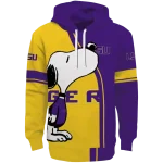 lsu tigers playful snoopy purple hoodie best selling