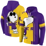 lsu tigers playful snoopy purple hoodie best selling