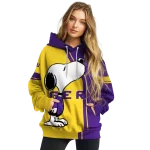 lsu tigers playful snoopy purple hoodie best selling