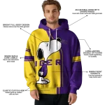 lsu tigers playful snoopy purple hoodie best selling