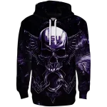 lsu tigers skull artwork purple black hoodie best selling