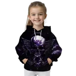 lsu tigers skull artwork purple black hoodie best selling