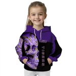 lsu tigers skull motif purple black hoodie best selling