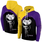 lsu tigers skull punisher gold black hoodie best selling