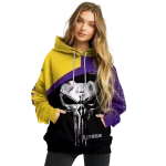 lsu tigers skull punisher gold black hoodie best selling