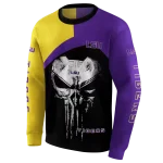 lsu tigers skull punisher gold black hoodie best selling