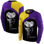 lsu tigers skull punisher gold black hoodie best selling