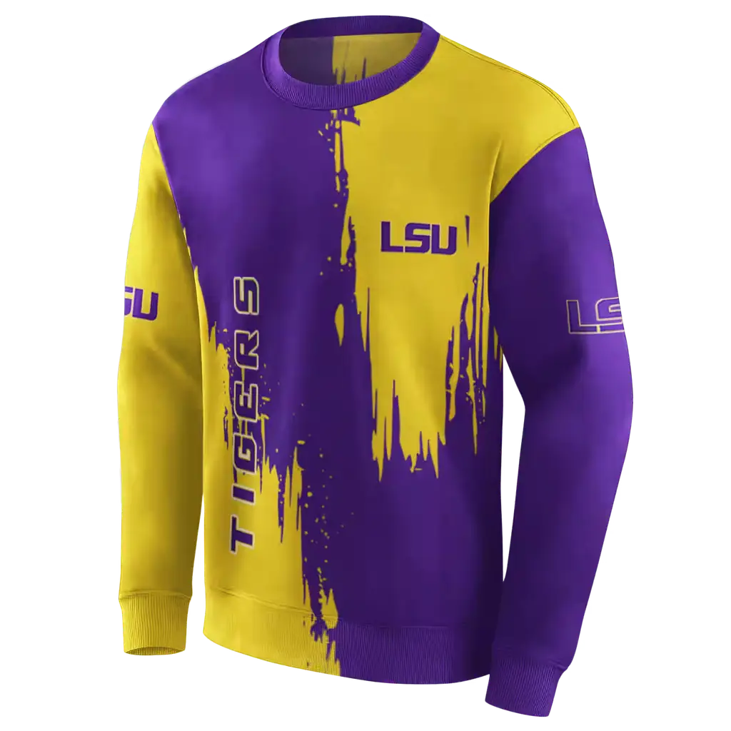 lsu tigers splatter effect purple hoodie new arrival lsu tigers splatter effect purple hoodie new arrival
