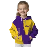 lsu tigers splatter effect purple hoodie best selling