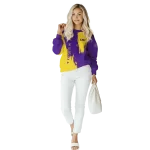 lsu tigers splatter effect purple hoodie best selling