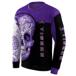 lsu tigers sugar skull purple black hoodie best selling