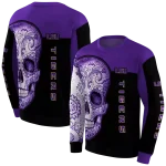 lsu tigers sugar skull purple black hoodie best selling