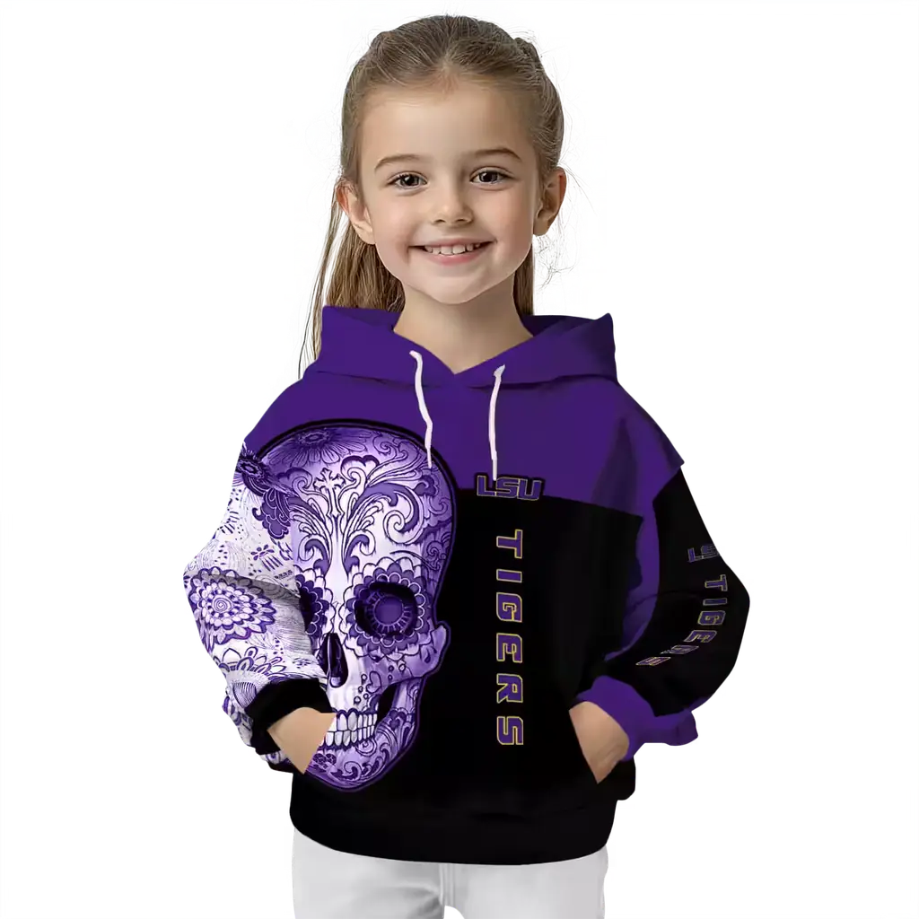 lsu tigers sugar skull purple black hoodie top rated lsu tigers sugar skull purple black hoodie top rated
