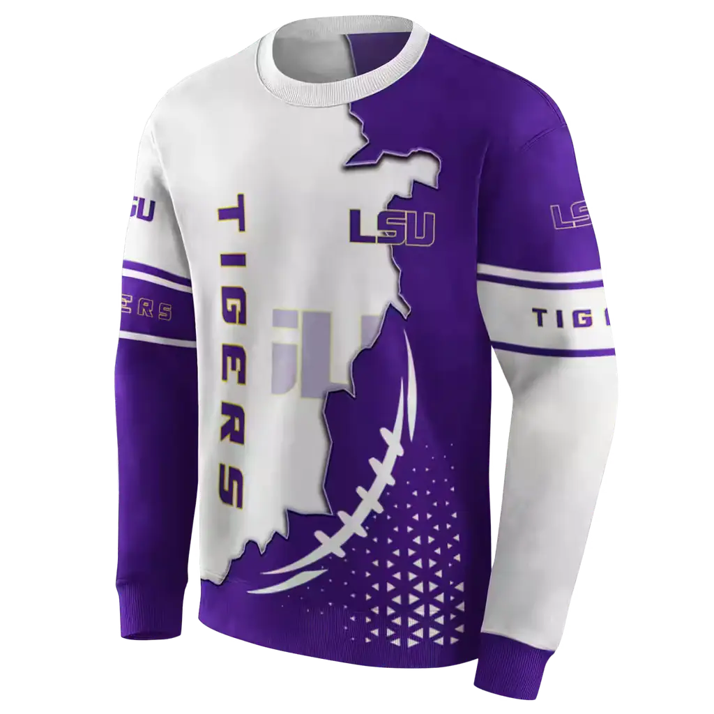 lsu tigers triangular pattern purple white hoodie new arrival lsu tigers triangular pattern purple white hoodie new arrival
