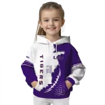 lsu tigers triangular pattern purple white hoodie best selling