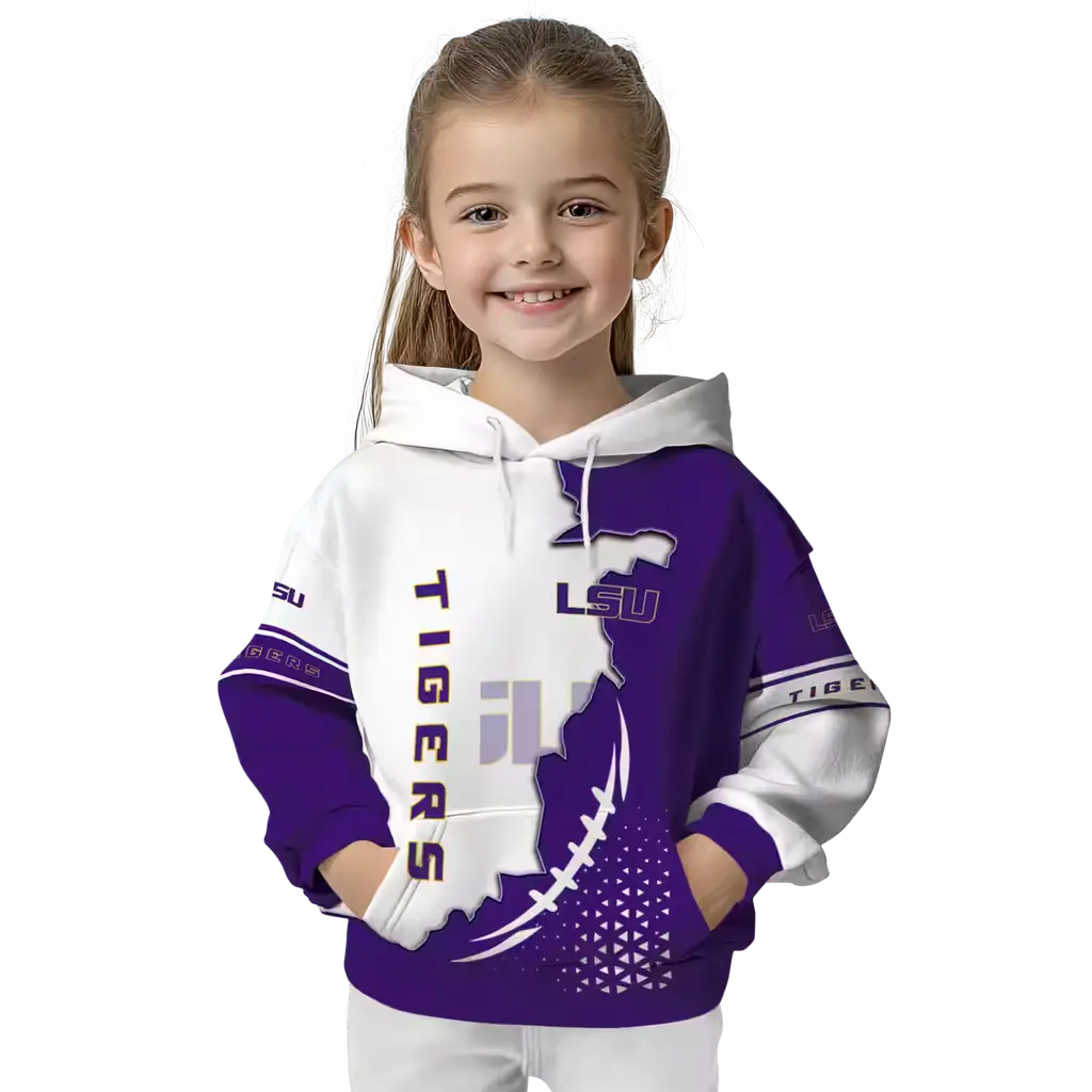 lsu tigers triangular pattern purple white hoodie top rated lsu tigers triangular pattern purple white hoodie top rated