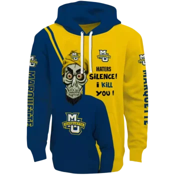 marquette golden eagles achmed skull blue hoodie best selling