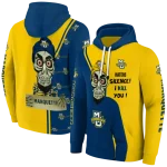 marquette golden eagles achmed skull blue hoodie best selling