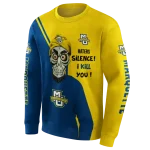 marquette golden eagles achmed skull blue hoodie best selling