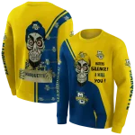 marquette golden eagles achmed skull blue hoodie best selling