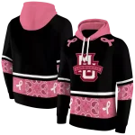 marquette golden eagles awareness ribbon black pink hoodie best selling