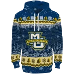 marquette golden eagles christmas trees blue hoodie best selling