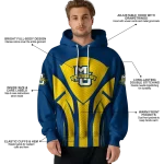 marquette golden eagles concentric lines blue black hoodie best selling