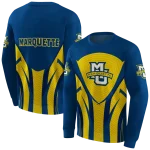 marquette golden eagles concentric lines blue black hoodie best selling