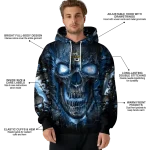 marquette golden eagles demonic skull blue black hoodie best selling