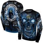 marquette golden eagles demonic skull blue black hoodie best selling