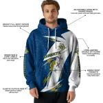 marquette golden eagles dynamic slash blue white hoodie best selling