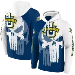 marquette golden eagles graphic punisher blue white hoodie best selling