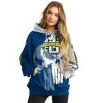 marquette golden eagles graphic punisher blue white hoodie best selling