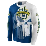 marquette golden eagles graphic punisher blue white hoodie best selling
